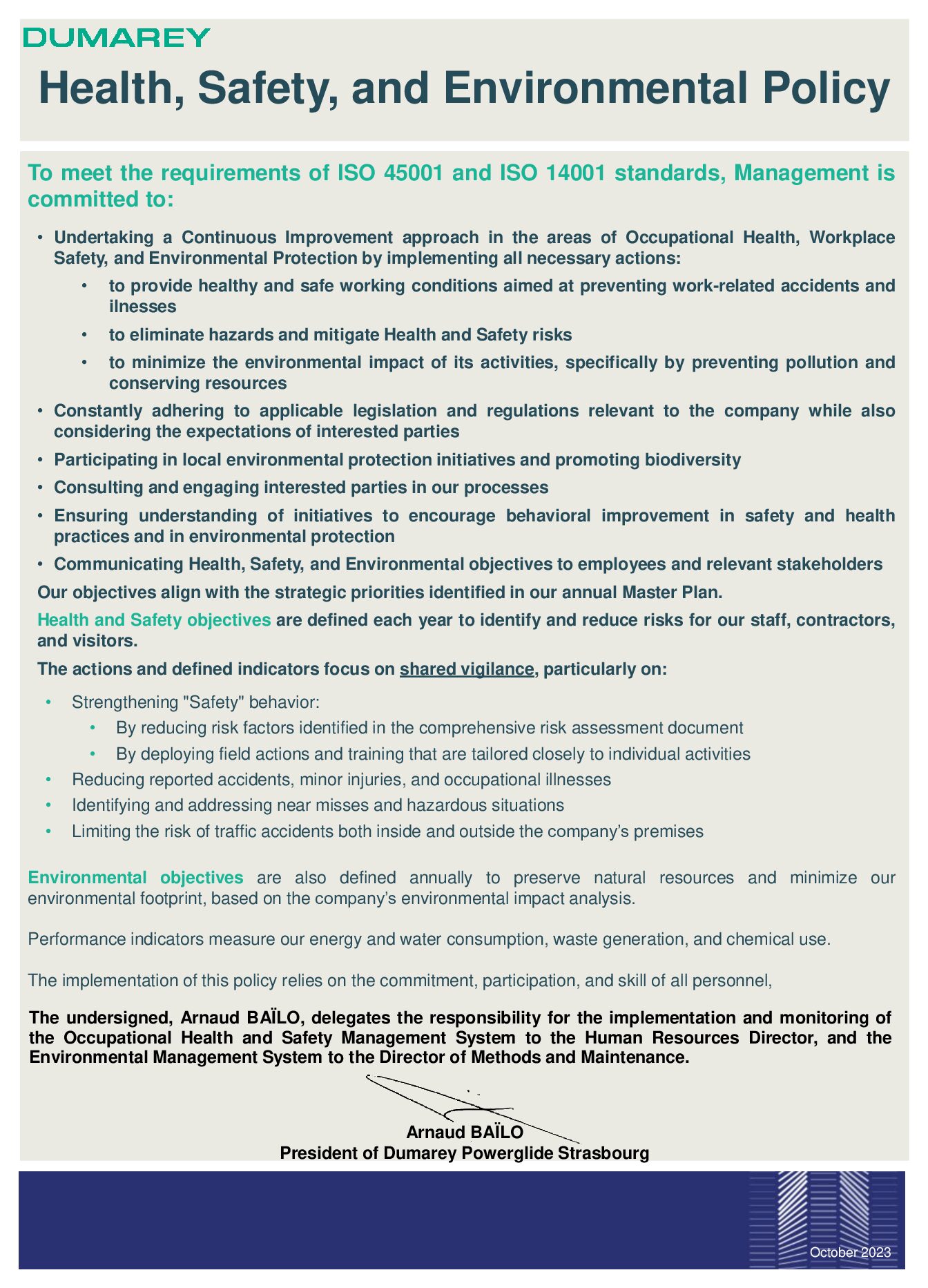 Health, Safety, and Environmental Policy - Powerglide Strasbourg 2023